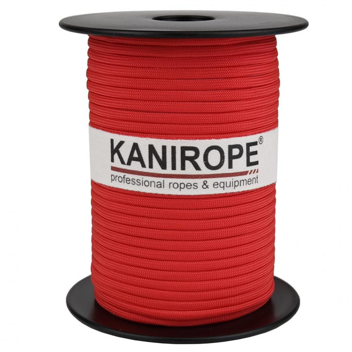 Paracord 550 XPRO ø3,8mm rouge tressée de Kanirope®
